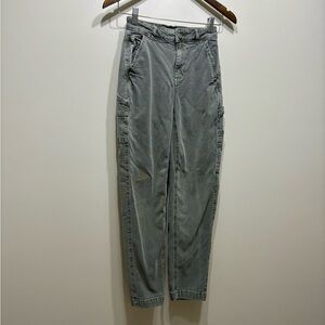 American Eagle Outfitters Highest Rise Waist 90s Boyfriend Cargo Jeans Green